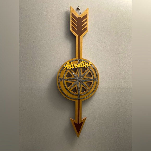 SHEIN Other - {SHEIN} Adventure compass arrow wall art